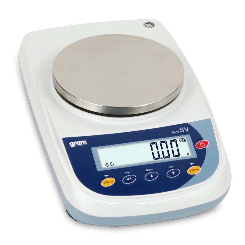 Balance de précision GRAM SV-3100i ,porté 3100g et précision 0,01g , calibrage interne et plateau de 160 de diamètre.