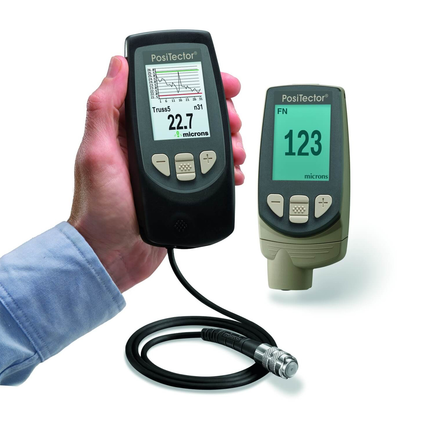 appareil mesure d'épaisseur de revetements Positector F1, Férique, sonde integrée, standard 0 a 1990 microns