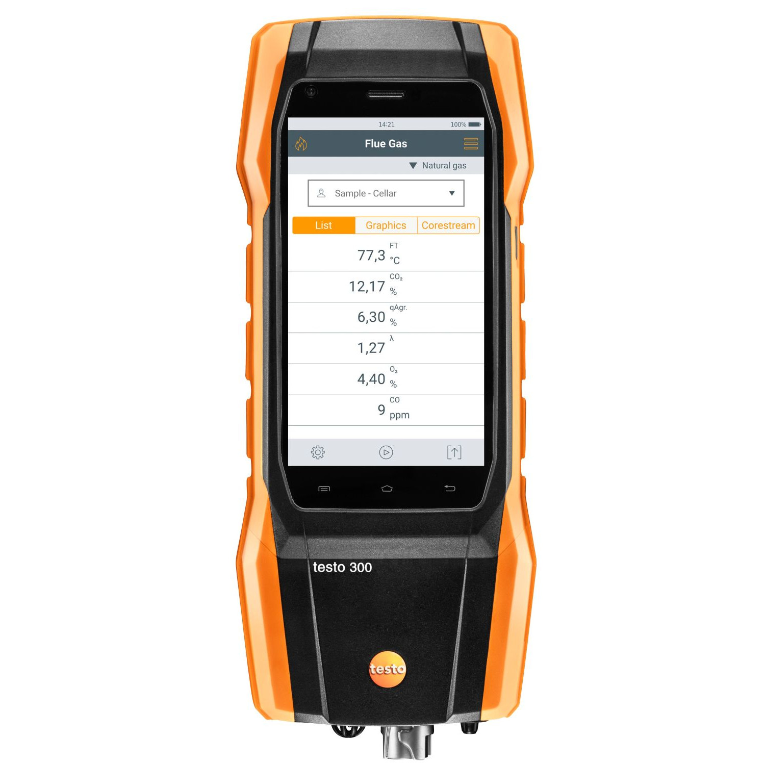 Testo 300 - Analyseur de combustion (O2, CO jusqu’à 4 000 ppm)